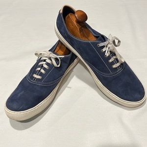 Cole Haan Grandpro Deck Low Top Sneakers Marine Blue Nubuck Size 13